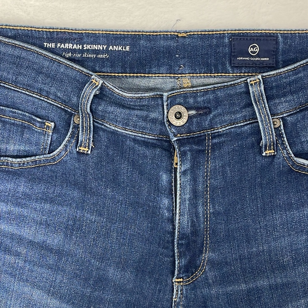 AG The Farrah Skinny Ankle High-Rise Jeans 27R - Picture 2 of 10